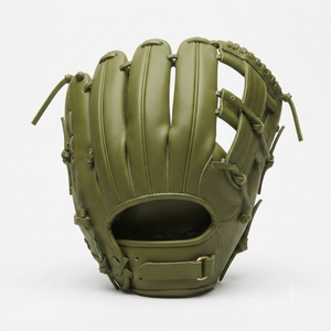 Leather <b>Baseball</b> <b>Glove</b> H-Web Right-Handed Full Finger Outfield Adult Adjustable Wrist Strap Wholesale <b>baseball</b> fielding <b>Gloves</b> - Product Image 3