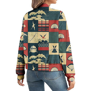 Blousons bombardiers en peau de mouton personnalisés en gros – Nouveau design, manches longues, légers, coupe-vent d'hiver, hauts tendance pour le quotidien - Product Image 5