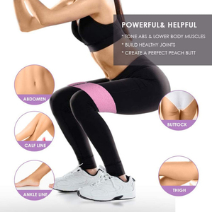 Cinturón de Resistencia para Hip Thrust, Bandas de Resistencia para Yoga, Bandas de Bucle para Entrenamiento, Resistentes al Sudor, Set Portátil de Entrenamiento Físico, Cinturón para Hip Thrust - Product Image 1