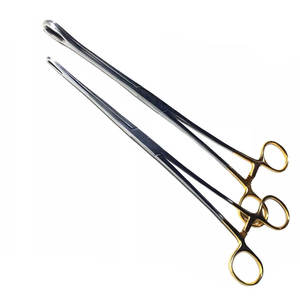 Pinzas para sujetar esponjas quirúrgicas hechas de acero inoxidable duradero, pinzas para sujetar esponjas médicas y de laboratorio - Product Image 1