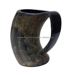 Taza con cuerno de vaca para beber cerveza, decoración interior, diseño único, taza para beber - Product Image 6