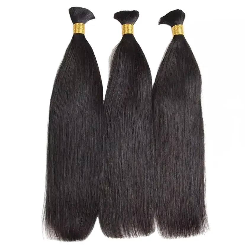 50cm Length Raw Vietnamese Straight Hair Bulk Human Hair Extensions, Ideal for Wholesalers with Outstanding Quality