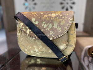 Vente chaude en cuir de vachette fourrure métallique nouveau Design sacs à main sac à provisions sacs décontractés cheveux sur fourrure sac à main en cuir - Product Image 4