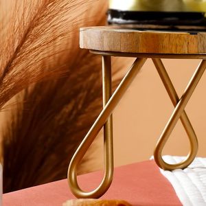 Metal Eco-Friendly Round <b>Cake</b> <b>Stand</b> Dessert Display Rack Gold Tone Wedding Centerpiece Custom Logo - Product Image 1