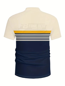 Chemise à manches courtes pour homme, logo sur le devant, tenue décontractée, respirante, séchage rapide, tissu 100% coton, logo personnalisé, service OEM - Product Image 4
