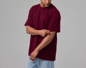 Nuevo estilo 2025 100% Camiseta de algodón de gran tamaño con diseño de hombro caído Camiseta con estampado de logotipo personalizado camisetas para hombres - Product Image 2
