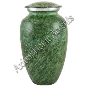 Urna de cremación de aluminio sofisticada con recuerdo conmemorativo de diseño único hecho a mano por Axiom Home Accents - Product Image 4