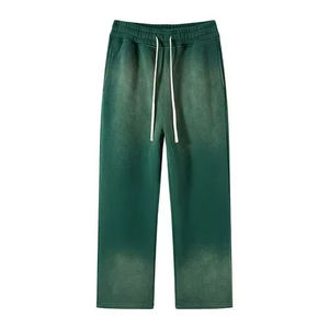 Pantalon de jogging OEM en mélange de coton et polyester, tricoté, avec cordon de serrage, pour entraînement et fitness, approvisionnement en gros - Product Image 1