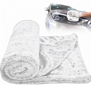 Toalla de microfibra para secar el coche, de doble capa, sin bordes, de secado rápido y sin rayas - Product Image 4