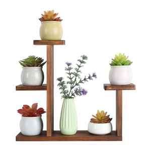 Soporte de Madera para Plantas de Pared, Estante Vertical para Macetas, Exhibidor de Macetas para Decoración del Hogar y Balcón - Product Image 1