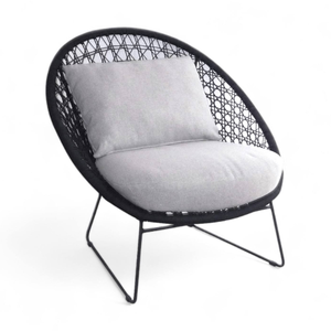 Fauteuil de loisirs en rotin durable, chaise d'extérieur en corde avec matériaux résistants pour la décoration de la maison et le mobilier de jardin - Product Image 3