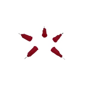 Ensemble de 5 embouts d'aiguilles pour distributeur de colle rouge, pour une application précise - Product Image 1