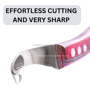 Wholesale Farrier Drop Blade Hoof Knife <b>Equipment</b> Best Tool Wide Blade with Wooden Handle Equine Horse - Product Image 3