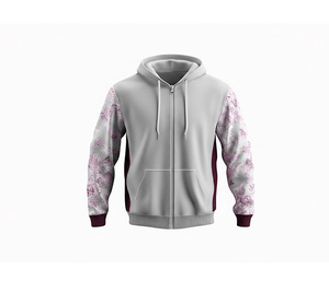 Sweat-shirt à capuche entièrement zippé en mélange de coton premium, vêtements de mode d'hiver pour hommes, femmes et jeunes, veste à capuche pour l'entraînement, vêtements de sport - Product Image 6
