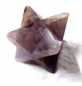 Étoile de Merkaba en Améthyste Naturelle Polie, Figurine de Géométrie Sacrée en Cristal Feng Shui, Faite à la Main en Inde, pour la Croissance Spirituelle - Product Image 6