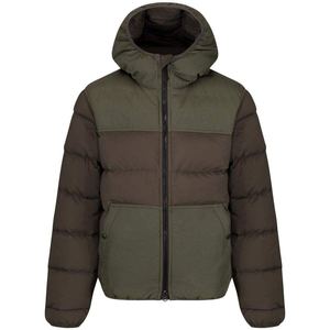 Veste d'hiver décontractée pour homme, noire, à capuche, rembourrée en duvet, coupe-vent, coupe régulière, fermeture éclair, couleur unie, en nylon - Product Image 6