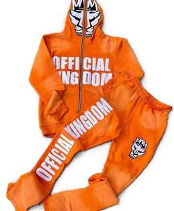 Chándal de Forro Polar Ligero para Niños, Estilo Vintage, Ecológico, con Logotipo Personalizado, Lavado Ácido, Impreso, para Invierno - Product Image 4