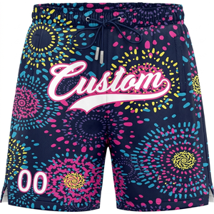 Shorts de basketball décontractés personnalisés en polyester/coton, respirants, séchage rapide, poches latérales, cordons de serrage, dernières créations pour les clubs - Product Image 5