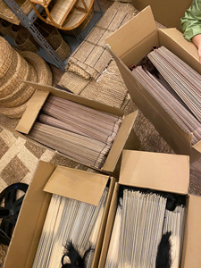 พัดไม้ไผ่ทำมือขายส่ง, ของตกแต่งผนังไม้ไผ่ขนาดใหญ่สำหรับตกแต่งบ้าน, สไตล์โบโฮ, ของขวัญขึ้นบ้านใหม่ - Product Image 6