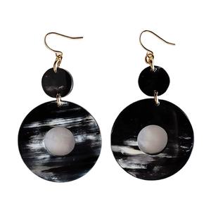 Pendientes de Cuerno de Búfalo Hechos a Mano de Alta Calidad, Estilo Clásico, Joyería de Cuerno de Búfalo Natural, Artesanía Natural - Product Image 1