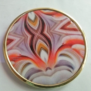 Sous-verre de forme carrée en marbre, support en émail brun, porte-tasse à thé ou à café imprimé, sous-verres en liège et bois, vente à chaud - Product Image 4