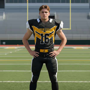 Uniformes de football américain personnalisés pour équipes professionnelles, avec nom et numéro, pour hommes et jeunes, design sublimé. - Product Image 4