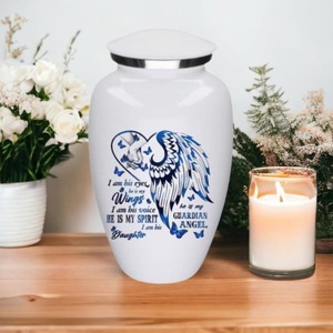 <b>Decorative</b> Traditional <b>Pink</b> Floral Pattern Ceramic Mini Jar Urn Round Tabletop Vase with Lid - Product Image 3