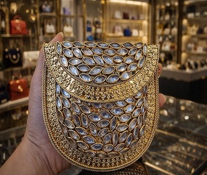Bolso de mano tipo Potli de latón dorado pulido, estilo bohemio, regalo de boda para ella, aniversario, Acción de Gracias, Welding F S International - Product Image 3
