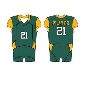 Uniforme de football américain unisexe, taille plus, confortable, 100% polyester, manches courtes, design le plus populaire pour le football adulte - Product Image 2