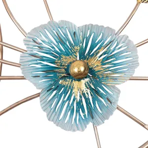 Contemporary Metal <b>Wall</b> Sculpture Floral Art <b>Decor</b> 122cm Hanging <b>Wall</b> Accent for Living Room and Bedroom - Product Image 4