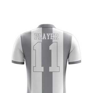 Conjunto de Camiseta y Pantalones Cortos de Fútbol Personalizados para Hombre, Cuello en V a Rayas, Sublimados, Impresos con el Número 11, Transpirables, de Poliéster, para Todas las Temporadas, Talla Adulto - Product Image 5