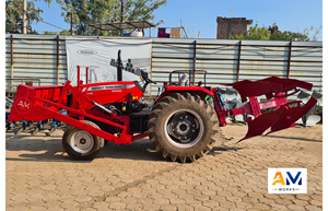 Accessoire de bulldozer Ashok Metal Works pour tracteur Massey Ferguson 50HP+ 4WD, longueur 8 pieds 6 pouces, hauteur de levage 30 pouces, système hydraulique - Product Image 5