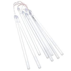 Ensemble de 8 lumières de fête en plastique bleu, style météore, éclairage standard - Product Image 3
