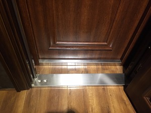 EN ISO sertifikalı galvanizli çelik <span class=keywords><strong>PVC</strong></span> membran güvenlik giriş anti-hırsızlık kapı, poliüretan ile dolu. - Product Image 3