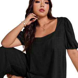 Ensemble de combinaison imprimée pour femmes, tenue décontractée à manches courtes - Product Image 6