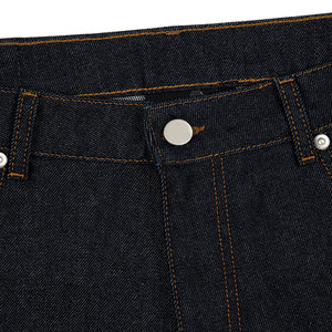 Jeans en denim noir sur mesure pour hommes, coupe slim, extensibles, jambe large, denim délavé, vente en gros de jeans en denim personnalisés - Product Image 5