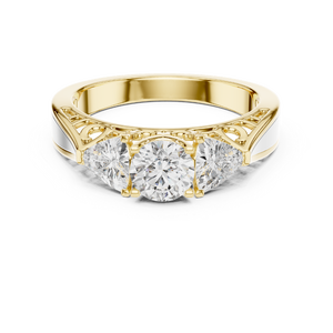 Bague solitaire en moissanite ronde de 1 carat, argent sterling 925, bijoux fins faits à la main, cadeau de fiançailles, de mariage ou d'anniversaire - Product Image 3