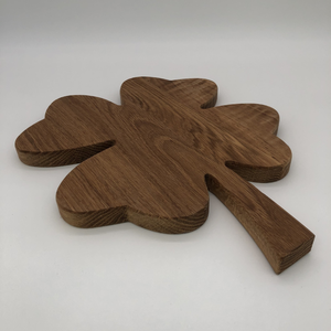 Tabla de Servir de Madera de Alta Calidad al por Mayor, Plato con Forma de Trébol de Cuatro Hojas para Fiestas de Año Nuevo y Día de San Patricio - Product Image 2