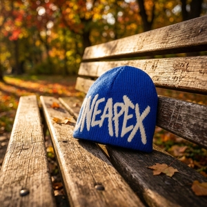 Custom Royal Blue Knit Beanie Hat Cream Custom Logo Ribbed <b>Winter</b> <b>Cap</b> Unisex Streetwear Fashion Headwear Wholesale Manufacture - Product Image 3