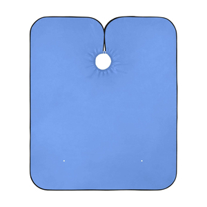 Cape de coiffure professionnelle en polyester, résistante à l'eau, avec fermeture à pression réglable, réutilisable, pour salon de coiffure - Product Image 3