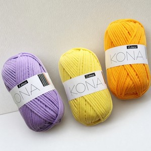ไหมฝ้ายถักโครเชต์ KONA อะคริลิค คอตตอน ไนลอน ไหมถักมือ น้ำหนัก 65 กรัม ไหมอะคริลิคแบบก้อน - Product Image 1