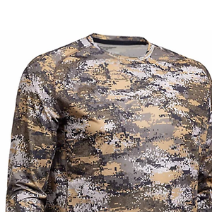 เสื้อยืดล่าสัตว์แขนสั้นผู้ชายพร้อมลายพรางป่าไม้เหมาะสำหรับการเดินทางกลางแจ้งในช่วงฤดูร้อน - Product Image 3