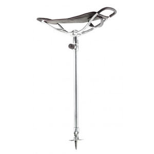 Siège de tir portable avec bâton télescopique réglable et sangle en cuir – Canne de marche extérieure pour la chasse, la pêche et les événements - Product Image 3