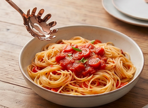 Modern <b>Rose</b> <b>Gold</b> Flatware Set With High <b>Mirror</b> Polish Dishwasher Safe Serving Spoons And Salad Servers - Product Image 5