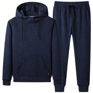 Survêtement en coton pour homme à capuche, coupe décontractée, conçu pour une liberté de mouvement, tissu doux, respirant et léger, idéal pour les voyages, la maison et les occasions décontractées - Product Image 6