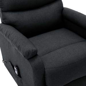 Sillón reclinable de Tela Gris oscuro - Product Image 6