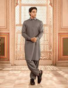 Ensemble de salwar kameez de luxe pour hommes, vêtements indiens et pakistanais, coton classique, tenue traditionnelle pour l'Aïd, vêtements de tous les jours - Product Image 4
