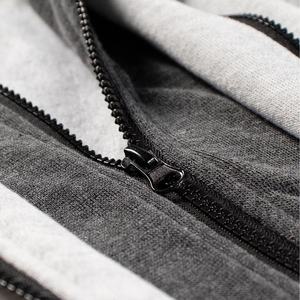 Otoño en blanco conjunto de dos piezas chándal 100% algodón polar 400 Gsm chándales de peso pesado para hombres de gran tamaño conjunto de chándal para correr - Product Image 6