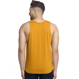 <b>Men's</b> Quality Custom Logo <b>Y</b> Back Muscle Fitness Stringer Tank Top Breathable Undershirts for Bodybuilding Workout - Product Image 2