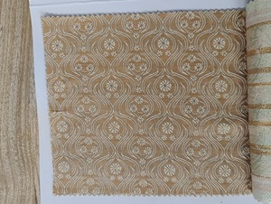 Tissu brodé en polyester non tissé élégant avec motif floral pour la confection de robes de mariée et d'accessoires pour femmes - Product Image 3